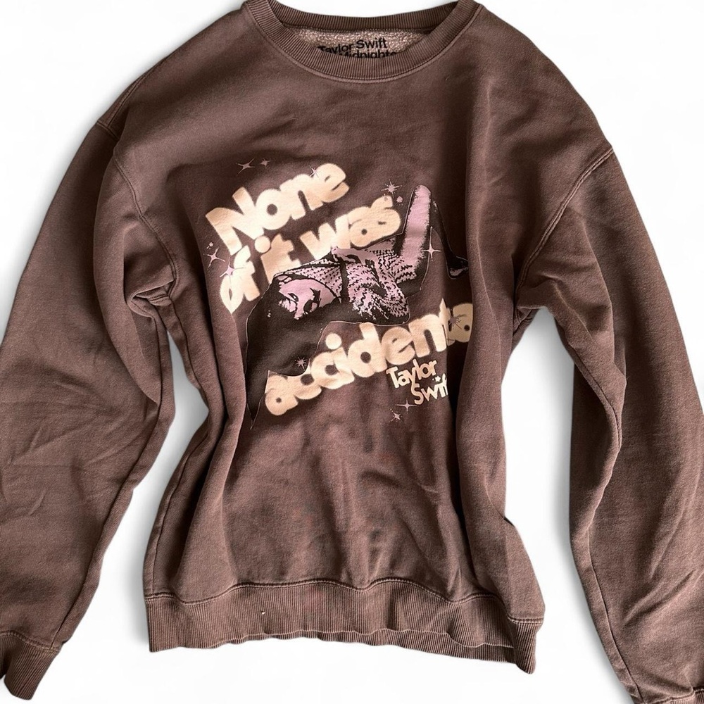 Taylor Swift Grey Crew Neck Sweater